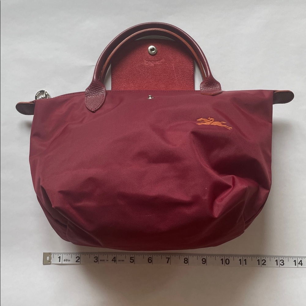 Red and Orange Longchamp Mini tote